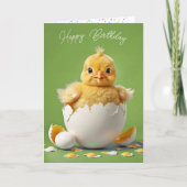 Verjaardag Baby Chick Kaart (Voorkant)