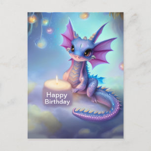 Verjaardag Baby Draak Briefkaart