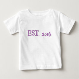 Verjaardag Baby Fine Jersey T-shirt, wit
