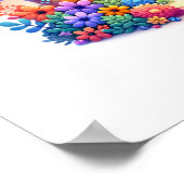 Verjaardag Baby Giraffe Fantasy Safari Poster (Hoek)