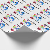 Verjaardag Baby Haai inpakpapier (Hoek)