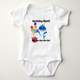 Verjaardag Baby Shark Romper