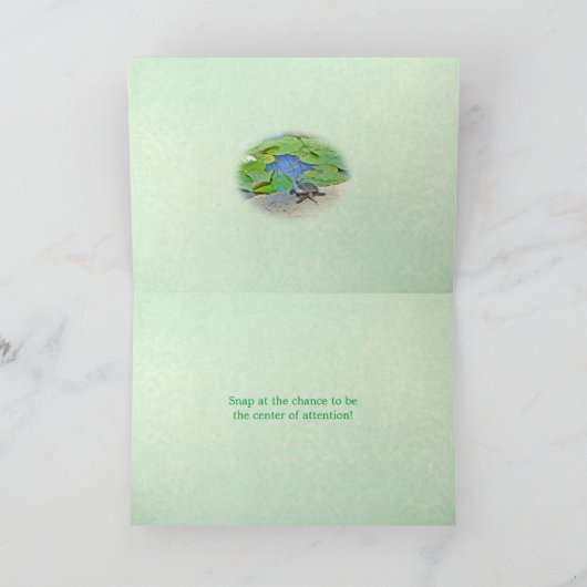 Verjaardag - Baby Snapping Turtle Kaart (Binnen)