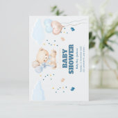 VERJAARDAG BABYSHOWER PERSONALISEER BEDANKKAART (Staand voorkant)