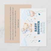 VERJAARDAG BABYSHOWER PERSONALISEER BEDANKKAART (Voorkant / Achterkant)
