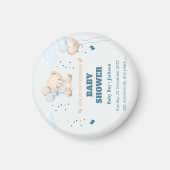 VERJAARDAG BABYSHOWER PERSONALISEER MAGNEET (Voorkant)