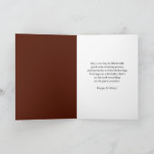 Verjaardag Backgammon Chocolade Cake Kaart (Binnen)