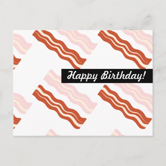 Verjaardag bacon Elke gelegenheid Persoonlijk Briefkaart (Voorkant)