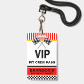 verjaardag badge (Voorzijde met lanyard)