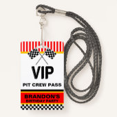 verjaardag badge (Voorkant met draagriem)