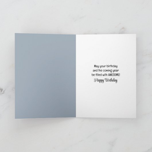 Verjaardag Bald Eagle op River Rock Kaart (Binnen)