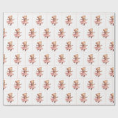 Verjaardag Ballerina Beer Cadeaupapier (Vlak)