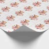 Verjaardag Ballerina Dancing Beer Cadeaupapier (Hoek)