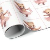 Verjaardag Ballerina Dancing Beer Cadeaupapier (Rol Hoek)