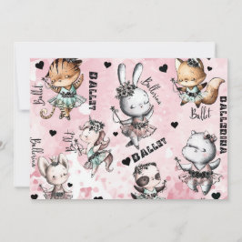 Verjaardag Ballerina Kaart