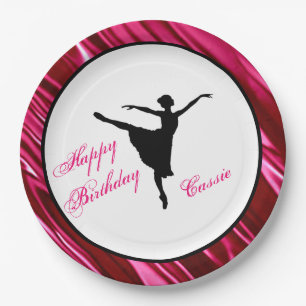 Verjaardag Ballerina Persoonlijke Papieren Bord