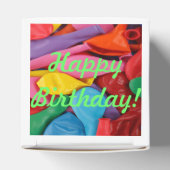 Verjaardag ballon doos! bedankdoosjes (Bovenkant)