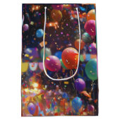 Verjaardag Ballon Gift Bag Medium Cadeauzakje (Achterkant)