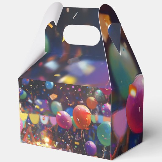 Verjaardag Ballon Gift Box Beschrijving: Bedankdoosjes (Achterkant)