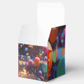 Verjaardag Ballon Gift Box – Kubus vorm Bedankdoosjes (Geopend)