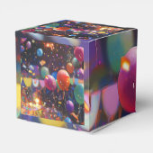 Verjaardag Ballon Gift Box – Kubus vorm Bedankdoosjes (Achterkant)
