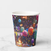 Verjaardag Ballon Paper Cup Papieren Bekers (Achterkant)