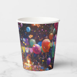 Verjaardag Ballon Paper Cup Papieren Bekers