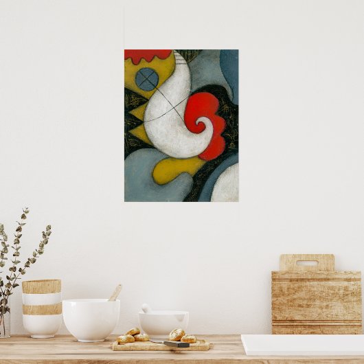 Verjaardag Ballon Poster Wall Art (Keuken)