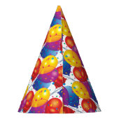Verjaardag ballonnen papier feesthoedjes (Achterkant)
