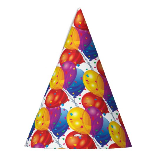 Verjaardag ballonnen papier feesthoedjes (Links)