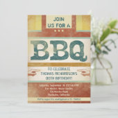 Verjaardag Barbecue Party Uitnodigingen stijl (Staand voorkant)