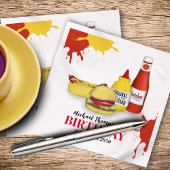 Verjaardag Barbeque Party BBQ Custom Cocktail Servet