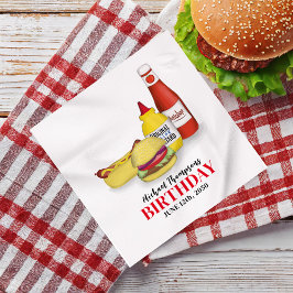 Verjaardag Barbeque Party BBQ Custom Servet