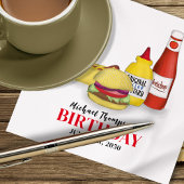 Verjaardag Barbeque Party BBQ Custom Servet