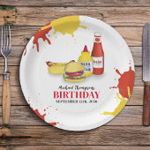 Verjaardag Barbeque Party Picknick Cookout Papieren Bordje