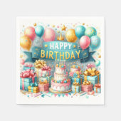 Verjaardag Bash Bliss Servet (Voorkant)