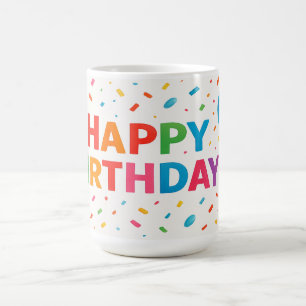 Verjaardag Bash: Confetti Edition Koffiemok
