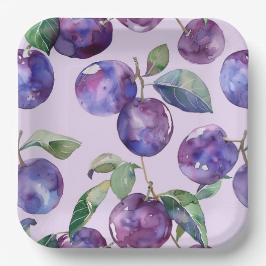 Verjaardag Bash Custom Square Party Borden Papieren Bordje (Voorkant)