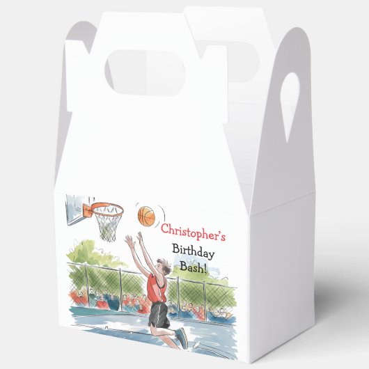 Verjaardag Bash: Hoops en Hype Bedankdoosjes (Open)