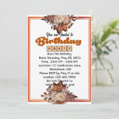 Verjaardag Bash: Je bent uitgenodigd! Kaart (Staand voorkant)