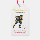 Verjaardag Bash on Ice Bedankt Cadeaulabel (Voorkant)