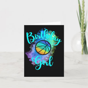 Verjaardag basketbal meisje kaart