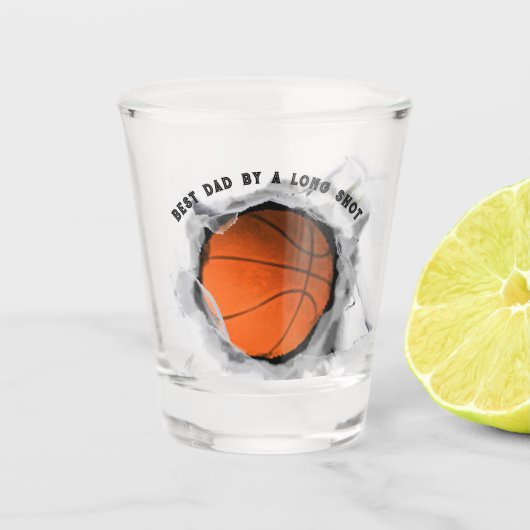Verjaardag basketbal vader shot glas (Voorkant)