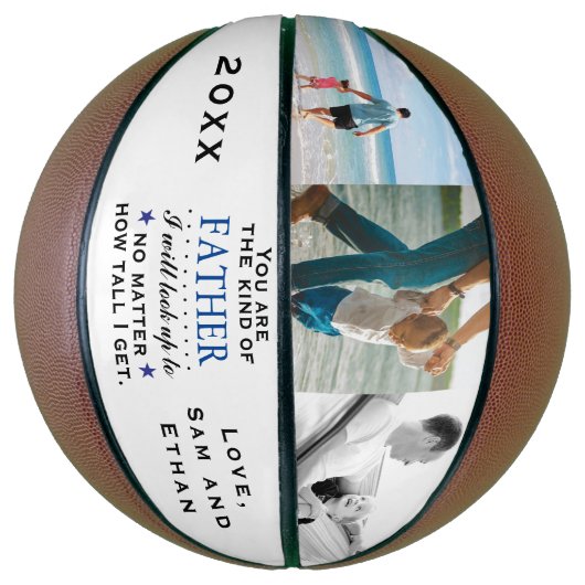 Verjaardag basketbal van vader of vaderdag (Verticaal)