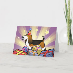Verjaardag Basset Hound Kaart