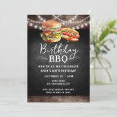 Verjaardag BBQ 80ste verjaardag uitnodiging (Staand voorkant)