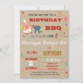 VERJAARDAG BBQ PARTY UITNODIGING | ELKE LEEFTIJD (Voorkant)