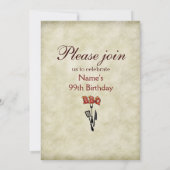 Verjaardag BBQ party uitnodigingen (Achterkant)