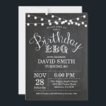 Verjaardag BBQ Uitnodiging 90ste verjaardag school<br><div class="desc">Verjaardag BBQ uitnodiging. 90e verjaardag uitnodiging schoolbord achtergrond met strijklichten. 13e 15e 16e 18e 20e 21e 30e 40e 50e 60e 70e 80e 90e 100e, elke leeftijd. Verjaardag voor volwassenen. Vrouw of Man Man Verjaardagsfeest. Voor verdere aanpassing klikt u op de knop "Aanpassen" en gebruikt u onze ontwerptool om deze sjabloon...</div>