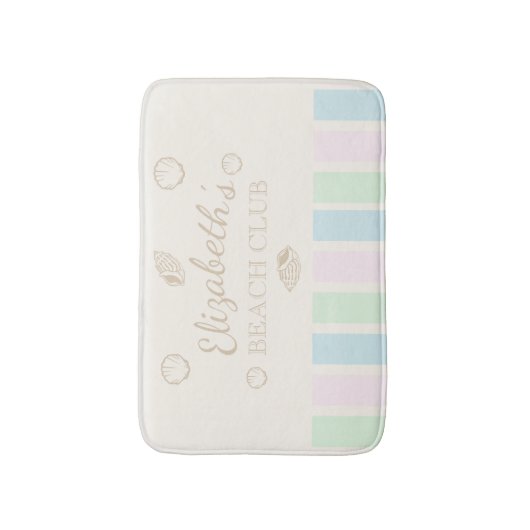 Verjaardag Beach Club Badmat (Voorkant Verticaal)